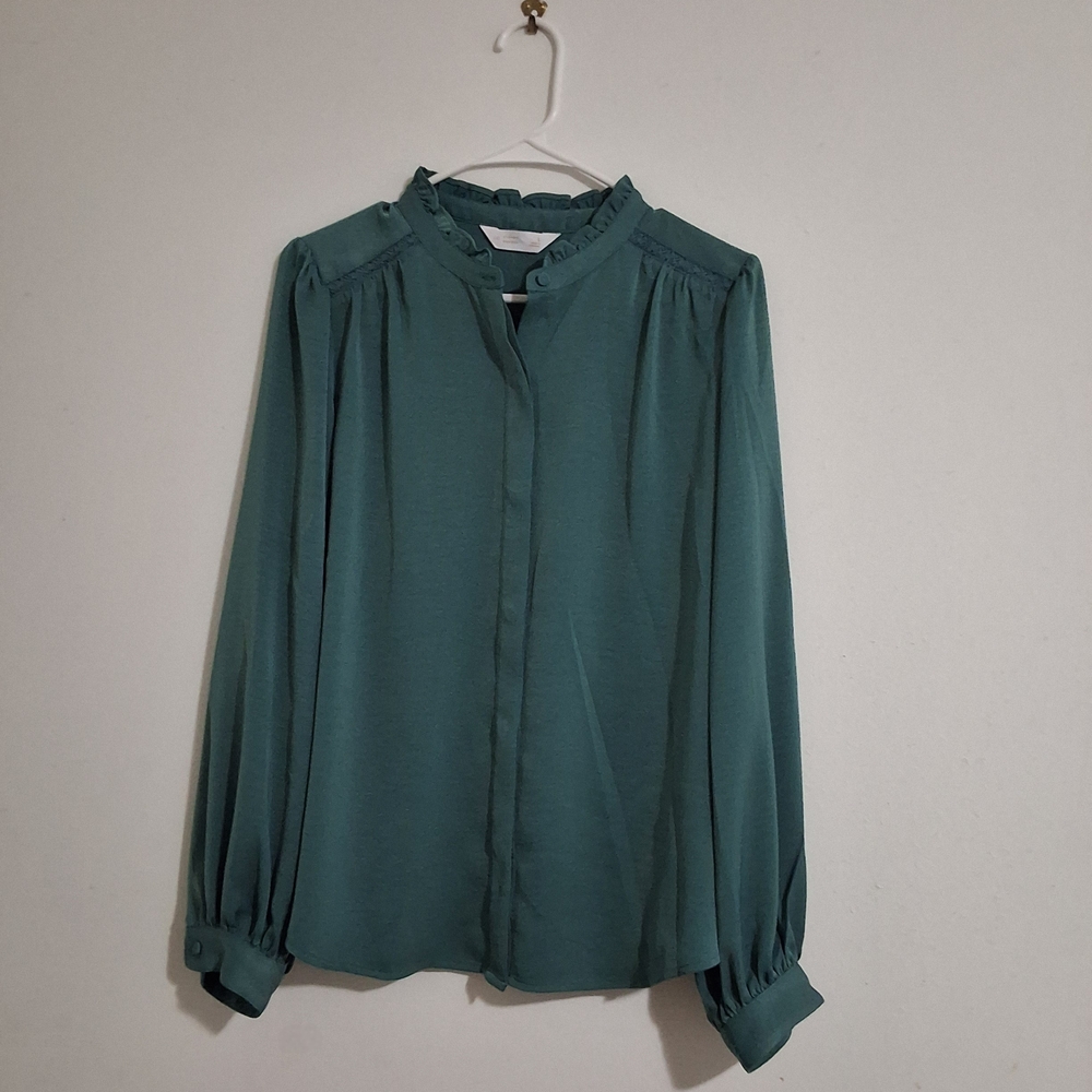 LC Lauren Conrad Teal Blouse